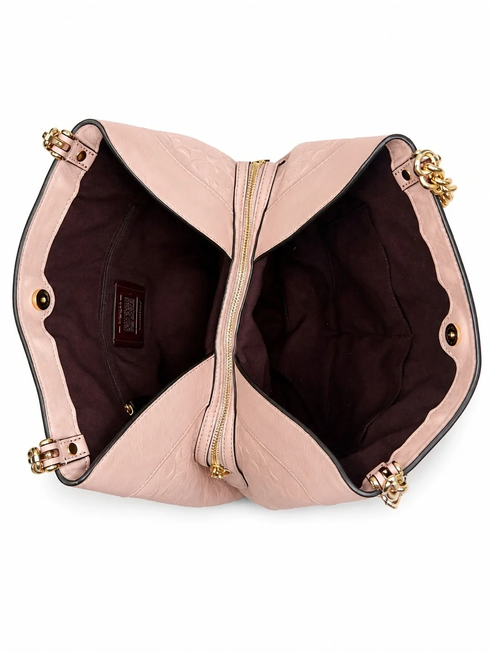 Coach Lexy Signature Debossed Leather Shoulder Bag
